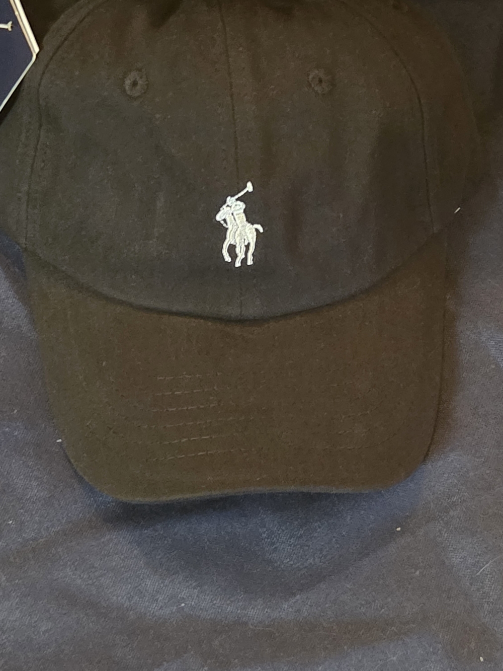 Polo by Ralph Lauren Men's Black Cap with Polo Pony Logo - Picture 5 of 8